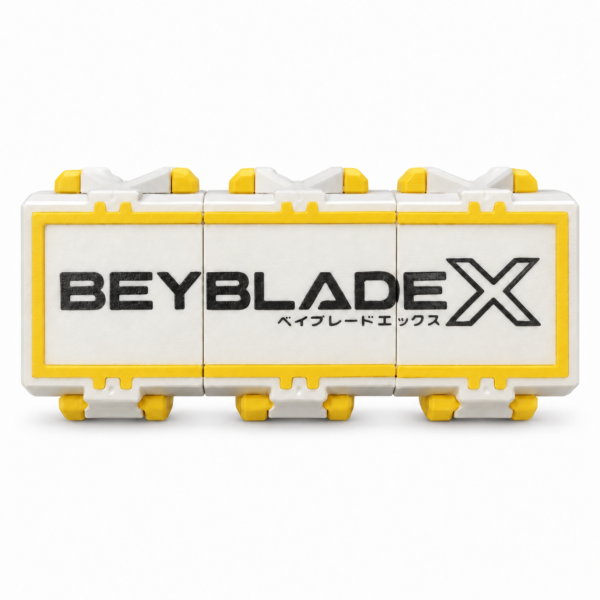 Basic Deckbox BeybladeX – Blanco y amarillo