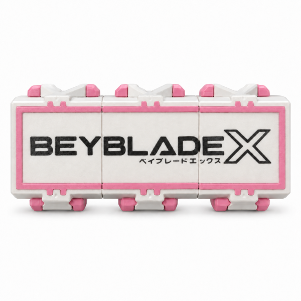 Basic Deckbox BeybladeX – Blanco y rosado
